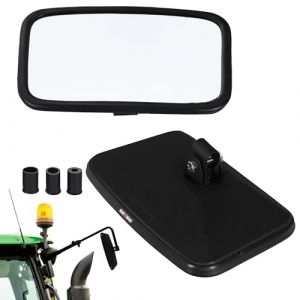 KOTARBAU r&eacute;troviseur universel pour tracteur 25 x 16,5 cm PVC 1 pi&egrave;ce r&eacute;troviseur pour tracteur camion r&eacute;troviseur avec support agricole (KOTARBAU, neuf)