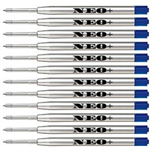 Lot de 12 recharges pour stylo à bille Pointe 0,7 Compatible avec stylo à bille Parker G2 Encre bleue (ONLINE UK SELLER LTD, neuf)