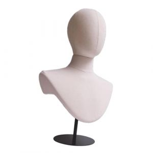 perfk Présentoir à perruques, tête de mannequin, base en métal pratique, décoration de bureau, support pour chapeau, foulard, postiche, casque, Socle Noir (perfk, neuf)