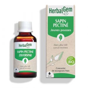 HERBALGEM - Mac&eacute;r&acirc;t-M&egrave;re - Sapin Pectin&eacute; Bio - Compl&eacute;ment Alimentaire Gemmoth&eacute;rapie Concentr&eacute;e - Extrait De Bourgeon Frais - Pour Sant&eacute; Osseuse - Vegan - 30 ml (iNaturalHealth, neuf)