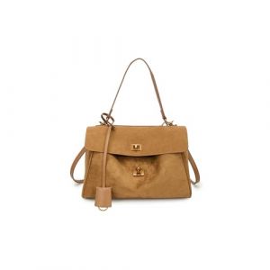 BFDSGWQ Sac cabas en daim pour femme, Sac bandoulière souple en daim, Sac à main, Grand sac bandoulière marron (Khaki,Small) (zhangxipei0724, neuf)