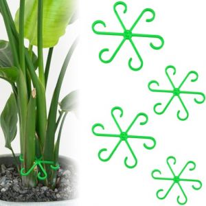 QEDBOJE 4pcs Supports de Plantes, Support en Plastique pour Plantes Rampantes, Crochet R&eacute;utilisable pour Tige de Plante (Vert) (XU WEN DE DIAN, neuf)
