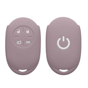 kwmobile Accessoire clé de Voiture Compatible avec Fiat 500E Clé de Voiture à 4 Boutons - Coque en Silicone Souple pour Clef de Voiture Nuage Violet (SX-Commerce, neuf)