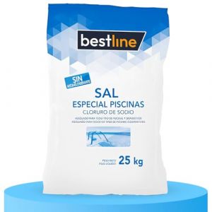 BESTLINE 1 sac de sel de piscine, sel de mer humide idéal pour garder l'eau claire et propre, 25 kg (✅ SALES GLOBAL ✅, neuf)