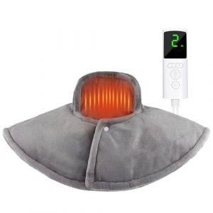 Coussin Chauffant Cervicales, Cape Chauffante Epaule et Nuque avec 9 Niveaux de Chaleur, Coussin Chauffants Cervical Épaules Electrique, Tour de Cou Dos Coussins Chauffe pour Idee Cadeaux Femme Homme (Sweetone, neuf)