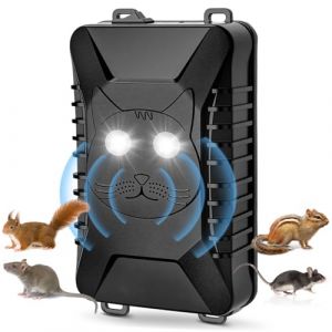 Anti Rongeur Voiture, Ultrason Souris Et Rats, Anti Fouine, Ultrason Souris Et Rats avec Flash LED,3 Modes d'alimentation Connexion à La Batterie 12v De La Auto, pour Taupe Fouine Souris Et Rats (Elezenioc-EU, neuf)