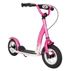 STAR SCOOTER Trottinette Enfant 2 Roues pour gar&ccedil;ons et Filles de 4-6 Ans | Patinette 10 Pouces Classique avec Grande Roues pneumatique | Rose & Blanc (Star-Trademarks (Concessionnaire Europ&eacute;en), neuf)