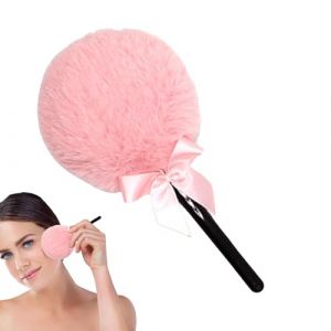 Soufflet &agrave; d&eacute;poussi&eacute;rage, sucette en poudre libre - Outil de maquillage avec applicateur de d&eacute;poussi&eacute;rage &agrave; poign&eacute;e de guimauve pour femmes et filles Peau sensible Utilisation quotidienne Voyage (anticl, neuf)