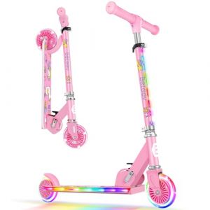 BELEEV V2 Trottinette pour Enfants 3 à 12 Ans, Trottinette Pliable à 2 Roues LED Roues Lumineuses, Stem, Deck, 3 Réglables en Hauteur, Trottinette pour Filles et Garçons, Scooter (MeiShangStore, neuf)