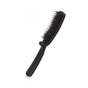 Brosse à cheveux pliable de poche pour homme et femme, peigne à cheveux pour voyage ou utilisation à la maison avec poils de sanglier en nylon et poils de sanglier (nowledg, neuf)
