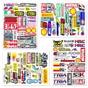 4 pi&egrave;ces Autocollants Monster Energy pour Moto - Autocollants Cool pour Casque de Moto &ndash; Autocollants de Haute Qualit&eacute; pour Motos, Skateboard, Voiture et VTT (A, B) (B) (tayyi, neuf)