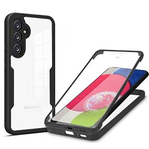 HAOYE Coque pour Xiaomi Redmi Note 11 4G / Redmi Note 11S 4G avec Rprotecteur D&eacute;cran, Etui Transparent Hybride, Protection &agrave; 360 Degr&eacute;s Silicone TPU + PC Double Couche Housse. Noir (Haoyes, neuf)