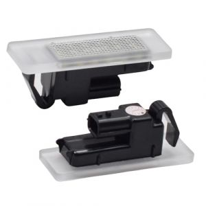 Hacreyatu Lot de 2 éclairages de plaque d'immatriculation arrière à LED pour Renault Megane 4 Scenic IV Twingo Kangoo Koleos MK2 Clio IV V Logan Sandero Dacia Duster (huachuang store, neuf)