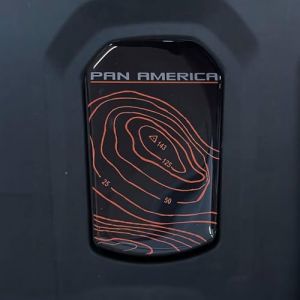 labelbike - Autocollant 3D pour Plaque de réservoir de Moto Compatible avec Harley Davidson Pan America - Orange (labelbike, neuf)