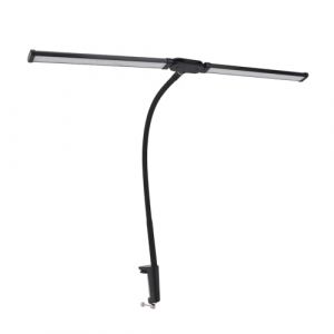 Lampe de Bureau LED avec Pince, Lampe de Bureau LED &agrave; Double T&ecirc;te, Lampes de Bureau D'architecte pour la Maison et le Bureau, 3 Couleurs &agrave; intensit&eacute; Variable en Continu, (Limouyin, neuf)