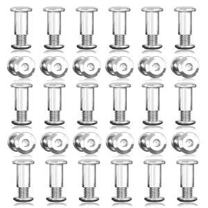 30 Pi&egrave;ces Vis D'assemblage, M4 X 10mm Vis Assemblage Meuble Vises de Connexion Vises Relieuse pour Armoires Planches en Bois (30 Vises de Meubles, 30 &eacute;crous Douilles) (SZLWGS, neuf)