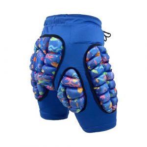 Sharplace Short de Protection rembourr&eacute; 3D, Pantalon, &eacute;quipement de Protection pour Enfants, Patinage, &eacute;quitation, Bleu XL (RT Technology, neuf)