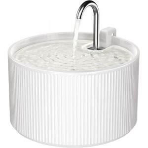 Fontaine &agrave; eau en c&eacute;ramique pour chat, 2,2L/74oz Fontaine &agrave; boire pour chat &agrave; l'int&eacute;rieur, Distributeur d'eau automatique pour animaux de compagnie avec pompe ultra-silencieuse et filtre de rechange (Pektaco, neuf)