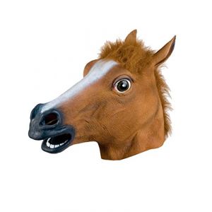 MissFox Halloween Masque Costume Partie Cheval T&ecirc;te Masquer Marron (LianNuoEC, neuf)