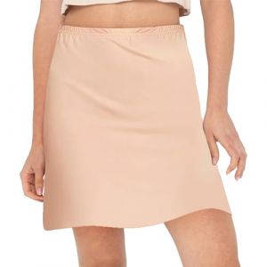 BORISCA Jupon sous Robe Femme, Couleur Chair Jupon Court sous Jupe Jupon pour Robe Transparente Invisible Jupons Femme Elastique sous Robe pour Robes Demi Jupe Femme et Robes de Mariée(M) (Jiang Hongqin, neuf)