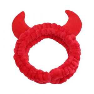 Corne - 45g Cornes Du Diable | De Cheveux En Flanelle Douce Pour Maquillage Et Soins De La Peau &ndash; &Eacute;lastique Lavable Pour Femmes Et Filles &ndash; Peluche R&eacute;glable Pour L (lichuanshihuiyanmaoyiyouxiangongsi, neuf)