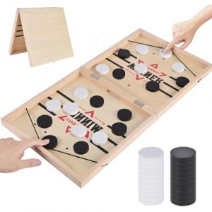 Jouets de Jeu de Soci&eacute;t&eacute; Hockey, Air Hockey, Fast Sling Puck Game, Jeu de Soci&eacute;t&eacute; Rapide Slingpuck, Jeu de Palet, Catapult Board Game, Jeu de Hockey sur Table, Jeu d&eacute;checs Interactif Parent-Enfant (Boalaya, neuf)