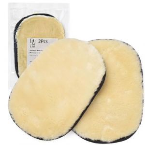 DU Life Gant de Lavage Voiture, 2pcs Laine Car Wash Mitts Set, Gants de Nettoyage Auto, Accessoires de Lavage pour Voiture, Séchage Rapide sans Rayures (Jaune) (Ean-BC, neuf)
