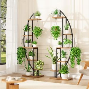 BACEKOLL Porte Plante Interieur - Support pour Plantes en 6 Niveaux, Étagère pour Plantes de 160cm haut, Grandes étagères d'affichage pour Plantes d'intérieur, Support Pour Plantes d'angle pour Salon (Bestlead, neuf)