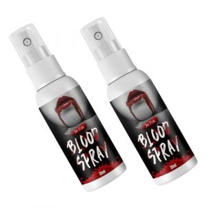 LRXIYODE 2pièces Spray Faux Sang Effet Réaliste Maquillage Halloween Cosplay Accessoires Scène Théâtre (XPWU, neuf)