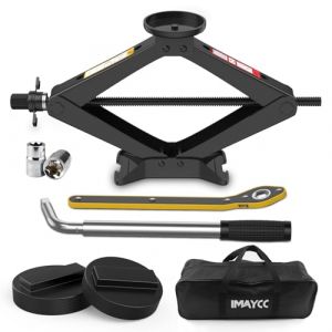 IMAYCC 2.5T Cric Voiture Mise à Niveau,Universel Crique Voiture pour BMW Série avec 2Tampon Caoutchouc,Portable Cric de Levage avec Clé pour Écrous de Roue pour Auto SUV MPV BMW(1/3/5/6/7/Z/X) (LuisVei-FR, neuf)