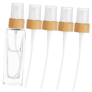 WOFASHPURET 5pi&egrave;ces Embouts de Vaporisateur Bambou Bouchons pour Flacons Huiles Essentielles Pulv&eacute;risateurs &agrave; Brume Fine pour Parfum et Cosm&eacute;tique (Leiyun, neuf)