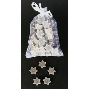 Florex Schafmilchseife Lot de 50 mini savons en forme d'étoile dans un sachet en organza (Perlenzentrum Vertriebs GmbH, neuf)