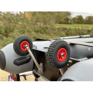 Roues de halage, rabattable, pour Annexes, Bateau gonflable Moteur hors-bord en Acier inoxydable, de Mise à l'eau (forme I Light) (LaunchingWheels, neuf)