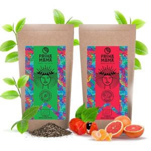 Guayusa Pachamama | Guayusa Pachamama Energia et Pure | Th&eacute; traditionnel de guayusa et au guarana | Ilex guayusa biologique | Caf&eacute;ine naturelle | Alternative au caf&eacute; | 2x500g | 1kg (MateMundo, neuf)