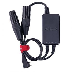Aputure Adaptateur DMX USB de type C avec interface d'entrée/sortie standard à 5 broches et port de charge USB-C (Aputure Official Shop, neuf)