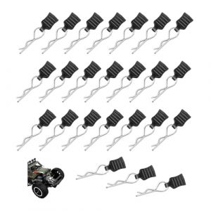 YZROHYI 24 Pièces Clips Voiture RC 1/14 1/16 1/18 1/20,Clips Voiture Télécommandée,Pieces Detachees Voiture RC,Goupille Carrosserie Voiture RC,Clips de Corps de Voiture RC,Pince Clips Universel (Jonasvivi Kft., neuf)