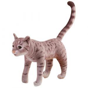 Animaux en peluche chat tigr&eacute; r&eacute;aliste, jouet chaton en peluche, chat am&eacute;ricain &agrave; poil court r&eacute;aliste, animaux en peluche chaton poup&eacute;es cadeaux pour l'anxi&eacute;t&eacute;, femmes enfants heure du coucher / chat (SANGDINZasd, neuf)