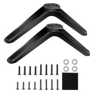 RJLLKD Support TV Universel pour TCL Support TV avec Jeu Vis et Patins Antid&eacute;rapants Remplacement de Base de Meuble TV de 28 32 40 43 49 50 55 58 65 Pouces Pieds de Meuble TVs Compatible avec Sharp (ChaoOuXin, neuf)