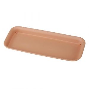 BBTISG Plateau de Pot Fleur Rectangulaire, Soucoupe Rectangulaire en Résine pour IntéRieur Et ExtéRieur (Marron, 49 x 20 x 3,3 cm) (bubblesbeer, neuf)
