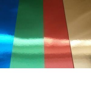 Kids Create Lot de 24 feuilles de Papier de couleur m&eacute;tallique effet miroir Format A4 300 g/m &sup2; Couleurs assorties (Quickdraw Stationery UK, neuf)