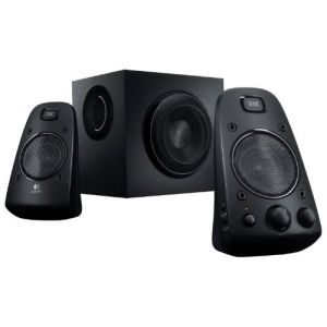 Logitech Z623 Système de Haut-Parleurs 2.1, Certifié THX, Dolby & DTS, 400 Watts en Puissance, Multi-Dispositifs, Entrées Audio 3,5 mm et RCA, Commandes Intégrées, Prise EU, PC/PS4/Xbox/TV/Smartphone (1foDiscount, neuf)