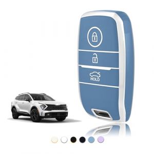 TOOMUME Coque Cl&eacute; TPU, Etui Cl&eacute; &Eacute;tui Cl&eacute; Adapt&eacute; pour Kia Sportage GT Line Sorento Picanto Soul NIRO Rio Stonic Optima Ceed Forte Koup, Couvre Clef Cache Cle Voiture Tel&eacute;commande - Smart Key (TOOMUME, neuf)