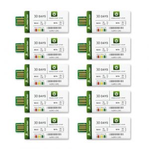 Freshliance Enregistreur de Température USB avec 30000 lectures, Enregistreur de Température à usage unique avec le rapport PDF/CSV, Couverture de haute précision 30 jours 10 paquet, Fresh Tag 1 (Everyoungwire, neuf)
