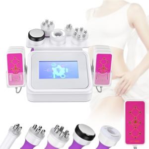 JoyCushy 6 en 1 Appareil de Cavitation 40K, Soin Corporel Multifonction, Machine de Beauté pour Modelage, Raffermissement et Lifting de la Peau (Corps & Visage) (QQQ_c, neuf)