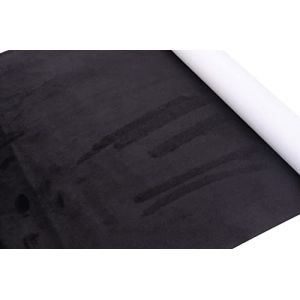 Panngu Tissu Cachemire Microfibre sup&eacute;rieure - Extensible - Imitation Daim - pour habitacle, tiroir &agrave; Bijoux, Cadre Photo (Noir, 42 cm x 150 cm) (PANNGU - FR, neuf)