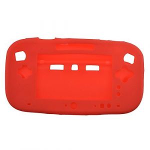 Coque de protection en silicone souple pour manette de jeu Wii U Rouge (Perfect Part, neuf)