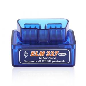 OBDII Scanner OBD2 Bluetooth pour Diagnostic Automobile Multimarque,Mini Outil OBD2 V2.1,obd2 diagnostic compatible avec Android, iOS et Windows, Outil de Diagnostic Moteur pour Véhicules Essence (MengSiKeXin, neuf)