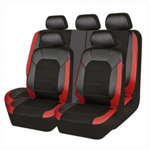 WSXQAZ 9 Pièces Housse Siege Voiture pour Suzuki Swift Jimny Vitara Swift Grand Vitara 2000-2020 2021 2022 2023 2024, Ensembles de Housses de Siège Confortable Respirant Accessoire Voiture,Red (zhilirongxiang, neuf)