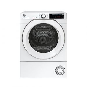Hoover H-DRY 500 Sèche-linge 8 kg, pompe à chaleur, libre installation, classe A++, contrôle par app hOn et connexion Wi-Fi, grille pour chaussures, 59,6 x 58,5 x 85 cm, blanc - NDE H8A2TCEXS-S (Doctor Brandt, neuf)