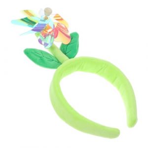 PAMINGONO Bandeau Amusant Et Coloré En Forme De Moulin À Vent, Épingle À Cheveux En Forme De Pousse De Haricot Vert (Grand Bandeau Vert En Forme De Moulin À Vent), Bandeaux De Fête Pour (ndunk, neuf)